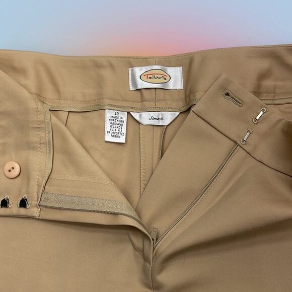 TALBOTS Women’s 12 Stretch Khaki Dress Pant - Picture 4 of 4